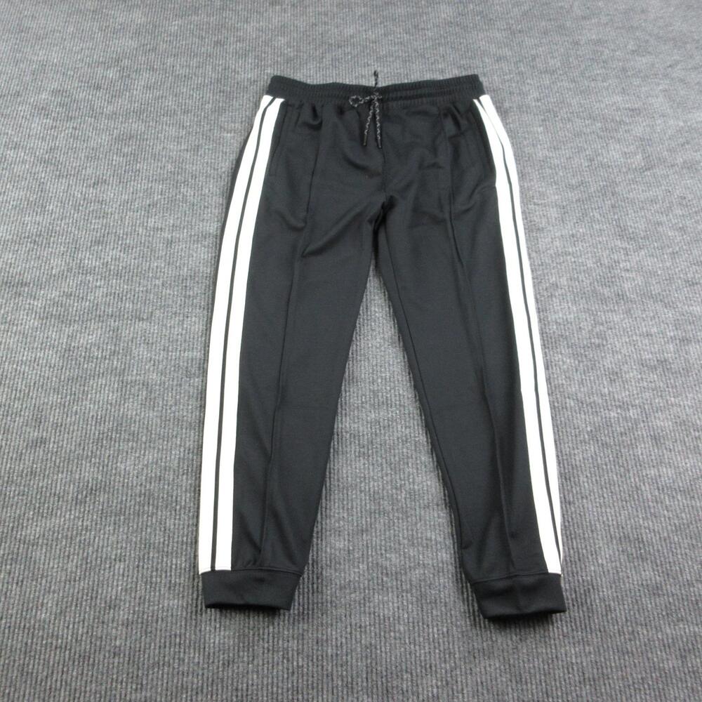 Municipal Pants Mens L Black Trackstar Jogger Tapered Drawstring 34x29.5* NWT
